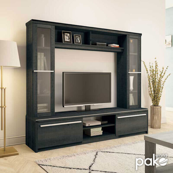 Σύνθετο σαλονιού Chico TV pakoworld χρώμα embony oak 180.5x40x158εκ - Image 2