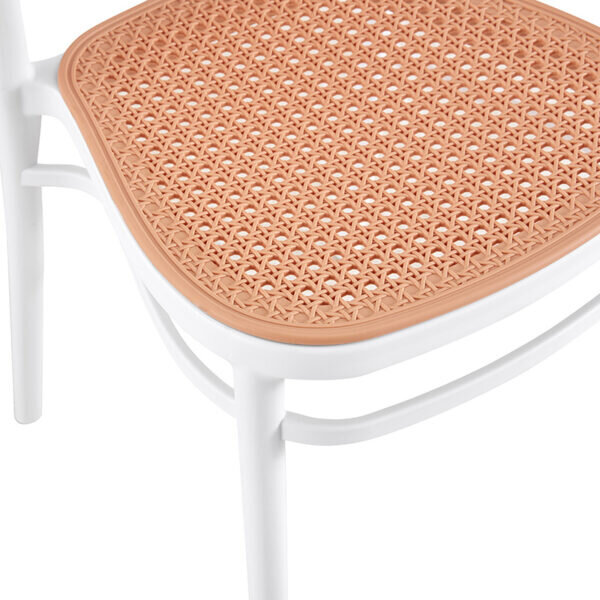 Καρέκλα Juniper pakoworld με UV protection PP μπεζ-λευκό 51x40.5x86.5εκ. - Image 7
