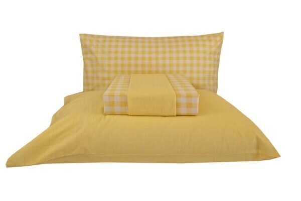 Σετ Σεντόνια Υπέρδιπλα 240x260 Carla Yellow