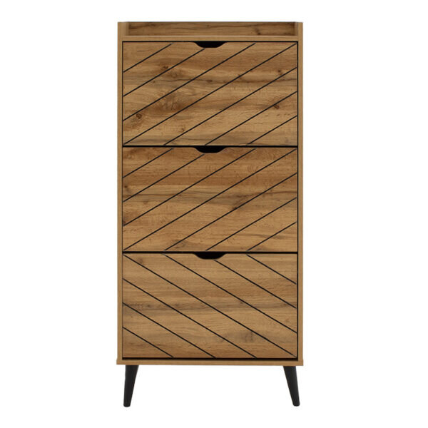 Παπουτσοθήκη Thelma pakoworld 9 ζεύγων sonoma 60x23.8x131.6εκ - Image 3