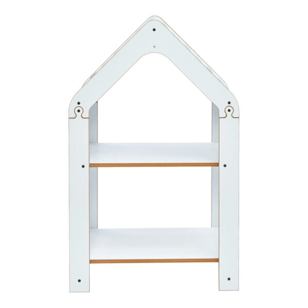 Ραφιέρα Montessori Zoilen pakoworld λευκό-μπλε mdf 50x30x80εκ - Image 2
