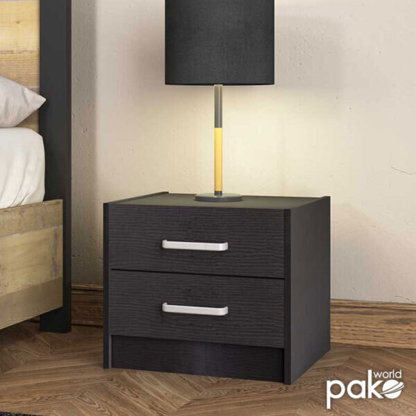 Κομοδίνο OLYMPUS pakoworld χρώμα wenge 47,5x40,5x40,5εκ. - Image 2