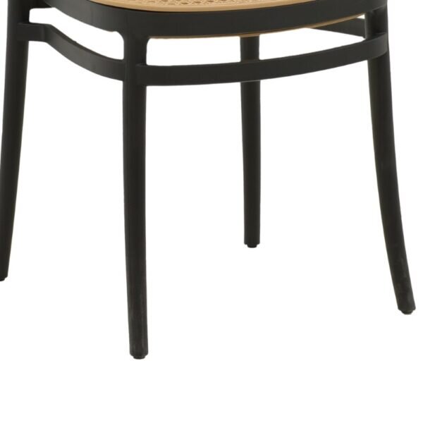 Καρέκλα Nereus pakoworld pp φυσικό-μαύρο 45x43x84εκ - Image 7