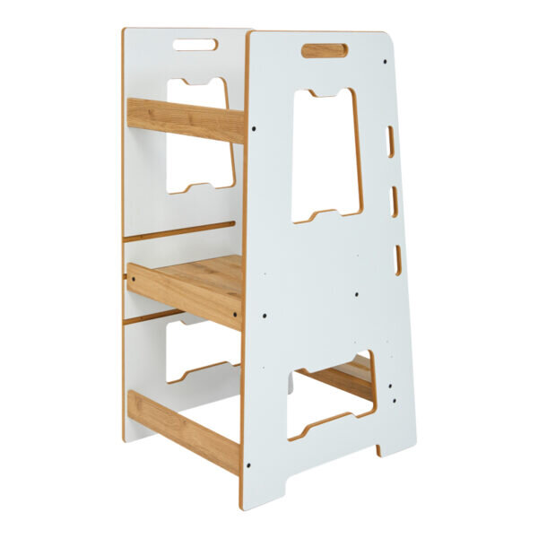 Πύργος εκμάθησης Farsene pakoworld λευκό-φυσικό mdf 40x50x90εκ - Image 3