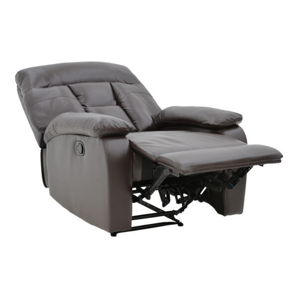Πολυθρόνα relax Terpsi pakoworld καφέ PU 80x94x100εκ - Image 2