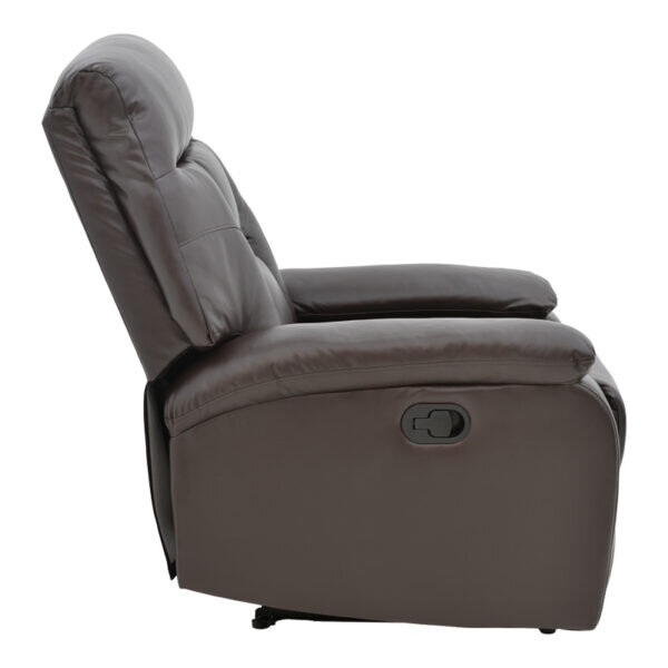 Πολυθρόνα relax Terpsi pakoworld καφέ PU 80x94x100εκ - Image 4