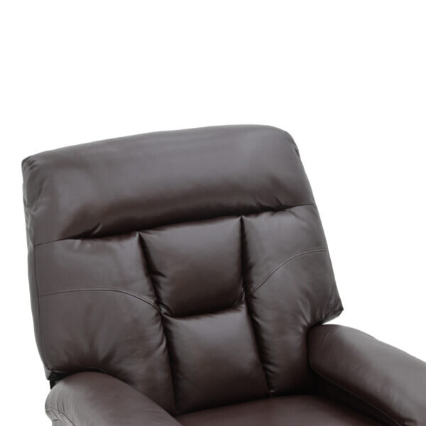 Πολυθρόνα relax Terpsi pakoworld καφέ PU 80x94x100εκ - Image 5
