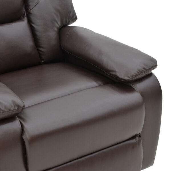 Πολυθρόνα relax Terpsi pakoworld καφέ PU 80x94x100εκ - Image 6