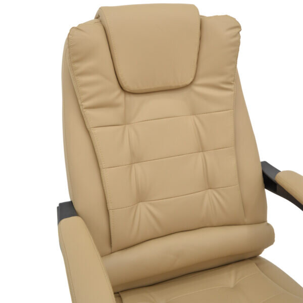 Καρέκλα γραφείου διευθυντή Toronsi pakoworld μπεζ pu 60x68x128εκ - Image 6