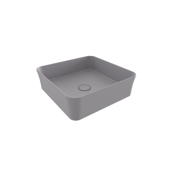 Νιπτήρας Πορσελάνης Επικαθήμενος Bocchi Sottile 38,8x38,8x11,5 cm 1477-006-0125 Γκρι Ματ