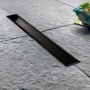Κανάλι Ντουζiέρας Σιφών Wirquin Venisio Slim VS500-401 50cm Ανοξείδωτο Μαύρο
