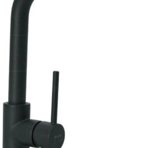 Μπαταρία Κουζίνας Πάγκου Ψηλή Modea Line Vivid Space Black 00-2083 Μαύρη Ματ Με Υψηλό Περιστρεφόμενο Ρουξούνι