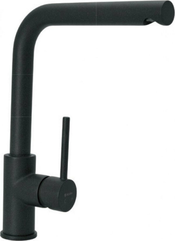 Μπαταρία Κουζίνας Πάγκου Ψηλή Modea Line Vivid Space Black 00-2083 Μαύρη Ματ Με Υψηλό Περιστρεφόμενο Ρουξούνι