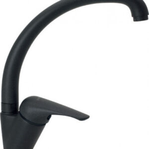 Μπαταρία Κουζίνας Πάγκου Ψηλή Modea Viospiral Elit Vivid Space Black 00-2021 Μαύρο Ματ  Με Υψηλό Περιστρεφόμενο Ρουξούνι Fusa