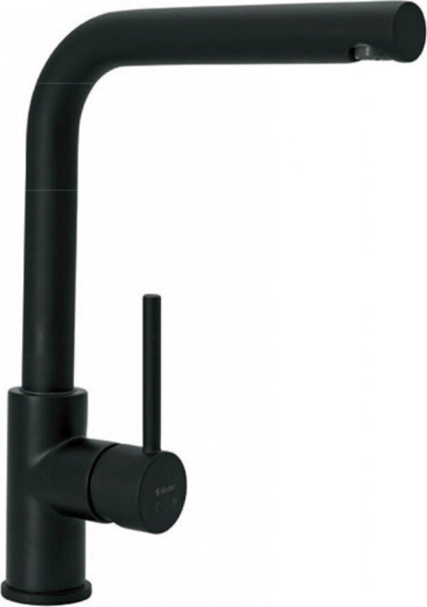 Μπαταρία Κουζίνας Πάγκου Modea Line Vivid Total Black Μαύρο 00-2081 Μαύρη Ματ Με Υψηλό Περιστρεφόμενο Ρουξούνι