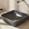 Tema Por Επιτραπέζιος Νιπτήρας POR040A Anthracite Matt 40X40 εκ.