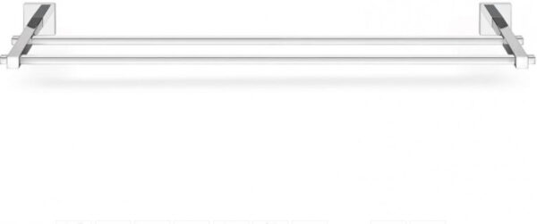Πετσετοθήκη Μπάνιου Διπλή Ορειχάλκινη Χρωμέ Strong A3-23105 Sanco Τετραγωνισμένη Minimal