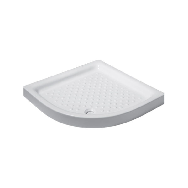 Ντουζιέρα Ημικυκλική Πορσελάνης 80x80x9 Porcelain 5 Λευκή