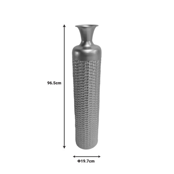 Διακοσμητικό βάζο δαπέδου Perikl Inart μέταλλο σε χρυσή απόχρωση Φ19.7x96.5εκ - Image 2