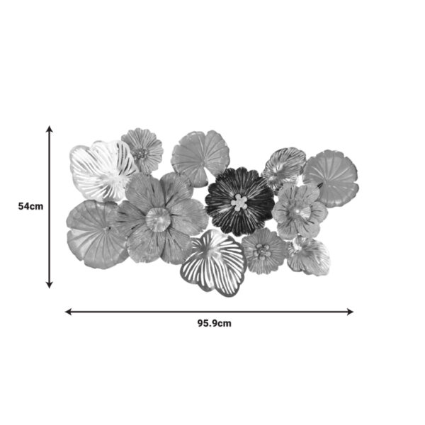 Διακοσμητικό τοίχου Printemps Inart μέταλλο πολύχρωμο 95.9x3.8x54εκ - Image 2