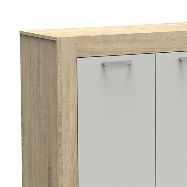 Μπουφές Haven pakoworld sonoma-λευκό 180x40x80εκ - Image 2