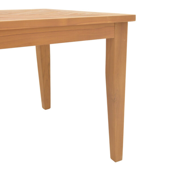 Τραπέζι Mady pakoworld teak ξύλο σε φυσική απόχρωση 200x100x75εκ - Image 5