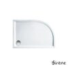 Ντουζιέρα Ημικυκλική Ακρυλική Δεξιά Sirene Extra Flat EQ12080-300-2 120x80x5.5cm Λευκή