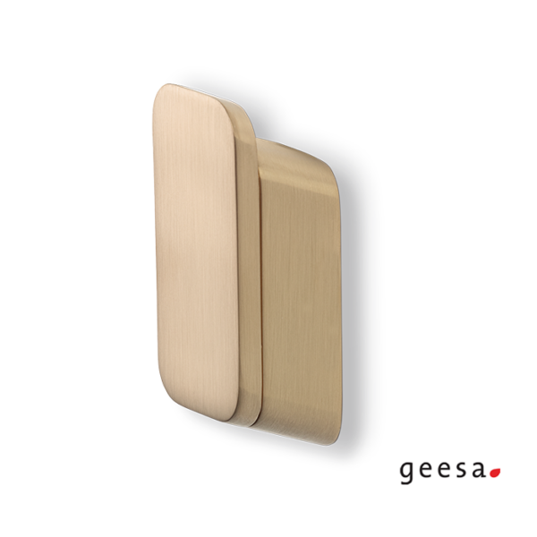 Άγκιστρο Μονό Επιτοίχιο Geesa Shift 9967-201 Gold Brushed (Χρυσό Ματ)