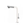 Μπαταρία Κουζίνας Πάγκου Armando Vicario Tozo 48580-300 White Με Υψηλό Περιστρεφόμενο Kορμό και Συρόμενο Ντους 2 Λειτουργιών.