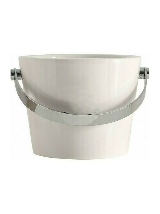 Επικαθήμενος Νιπτήρας Πορσελάνης 40.5x40.5cm Scarabeo Bucket 8803-300 Λευκός
