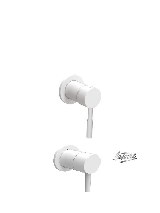 Μίκτης Εντοιχισμού 3 εξόδων La Torre New Tech White Matt 12151N-300