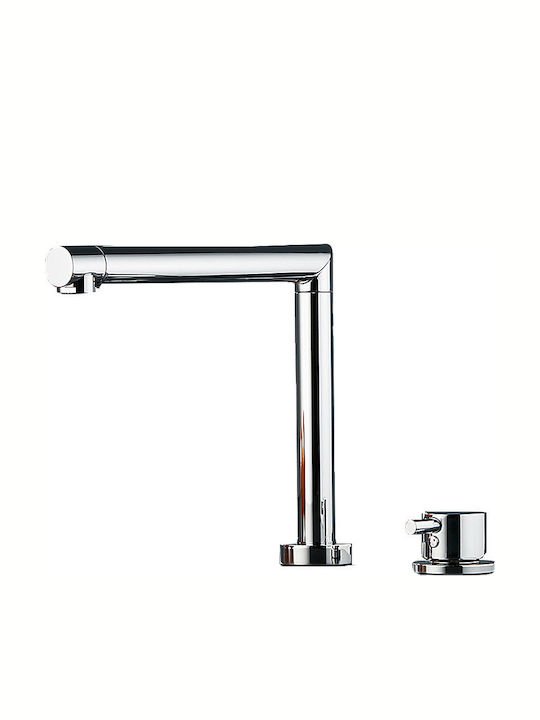 Μπαταρία Κουζίνας Πάγκου Armando Viacario 10530-100 Βυθιζόμενη Χρωμέ