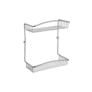 Επίτοιχη Διπλή Ραφιέρα Βαρέως Τύπου 30x15cm Tema 74062 Inox