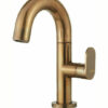 Μπαταρία Νιπτήρα Αναμεικτική Armando Vicario Slim Natural Brass 500010-225 Bronze Με Βαλβίδα Κλικ-Κλακ