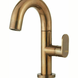 Μπαταρία Νιπτήρα Αναμεικτική Armando Vicario Slim Natural Brass 500010-225 Bronze Με Βαλβίδα Κλικ-Κλακ
