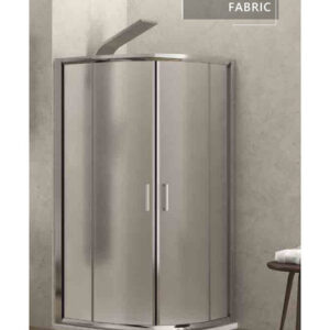 Καμπίνα Ντουζιέρας Ημικυκλική Karag New Flora 200 80x80x180 cm Fabric Χρωμέ