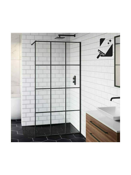 Διαχωριστικό Ντουζιέρας Colorado Cine 100x200cm Walk-In Decor Black