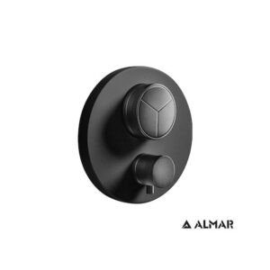 Almar Thermo Θερμοστατικός Μίκτης Εντοιχισμού 3 Εξόδων και Κιτ Εντοιχισμού E176633-400 E134001