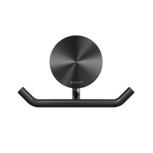Επίτοιχο Άγκιστρο Διπλό Geesa Opal 7215-411 Black Brushed