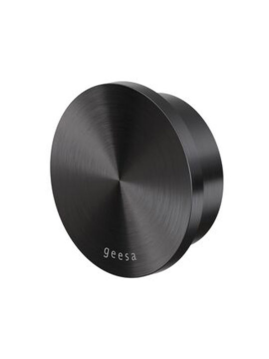 Άγκιστρο Μονό Επιτοίχιο Φ5,4 εκ. Geesa Opal 7245-411 Black Brushed