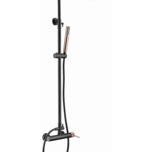 Στήλη Ντουζ 2 Εξόδων Excel Minimal Rose Gold - Black Matt 170125124