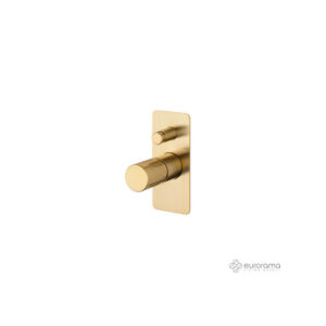 Μίκτης Εντοιχισμού 2 Εξόδων Eurorama Oso 178030SL-201 Light Gold Brushed