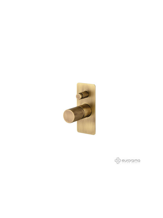 Μίκτης Εντοιχισμού 2 Εξόδων Eurorama Oso 178030SL-221 Bronze Brushed