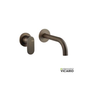 Εντοιχισμένη Μπαταρία Νιπτήρα Armando Vicario Slim Tuscany Brass 500045-541 Με Βαλβίδα Clic-Clac