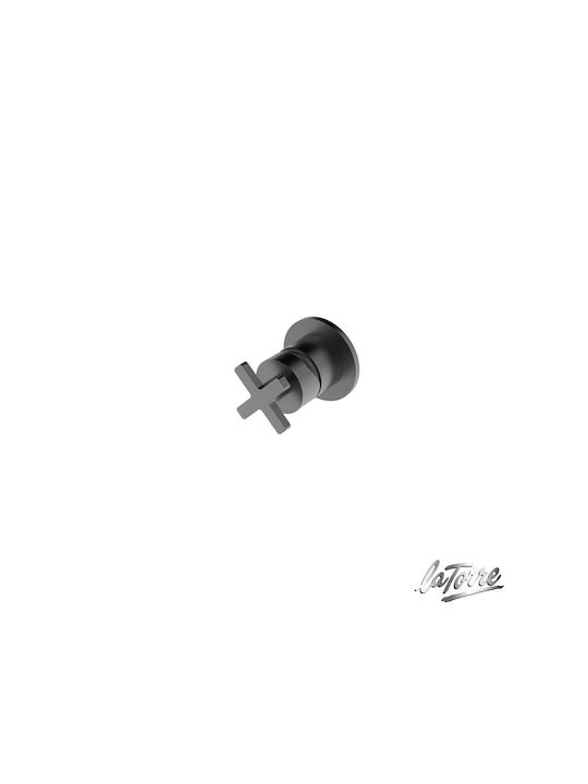 Μίκτης Εντοιχισμού Αναμεικτική La Torre Elle Cross Black Brushed 38300-410