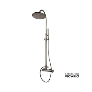 Στήλη Ντουζ 2 Εξόδων Armando Vicario Slim Black Chrome 500065-405