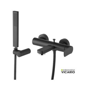 Μπαταρία Λουτρού Armando Vicario Glam 610100-400 Black Matt