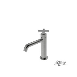 Μπαταρία Νιπτήρα Αναμεικτική La Torre Elle Cross Inox 38004-110 Με Βαλβίδα clic-clac