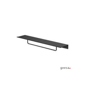 Εταζέρα Με Πετσετοκρεμάστρα 60cm Geesa Leev Black Matt 8207/60-400 Μαύρο Ματ