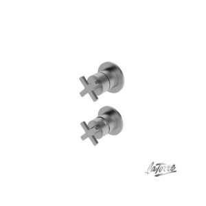 Μίκτης Εντοιχισμού La Torre Elle Cross Inox 38316-110 Με Εκτροπέα 2/3 Εξόδων